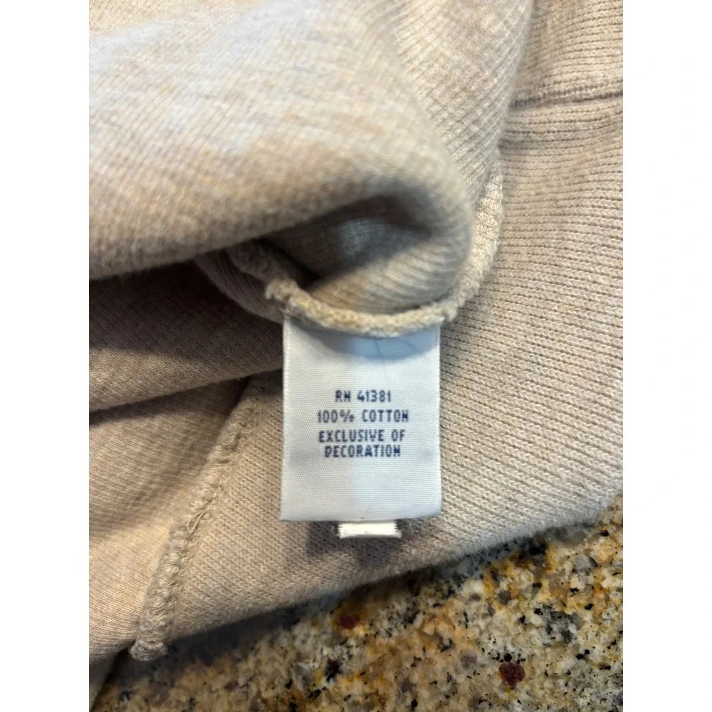Polo Ralph Lauren Men's Light Tan Cotton Knit Mock Neck Pullover Sweater‎ M